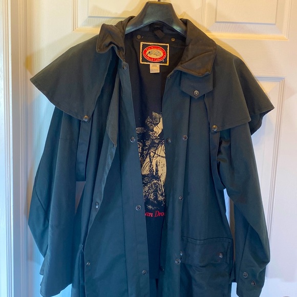 Original Australian Drover Coat- Black- Size M - Picture 1 of 10